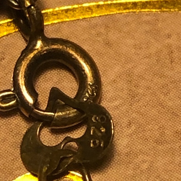 14k gold over silver bracelet - Picture 4 of 4